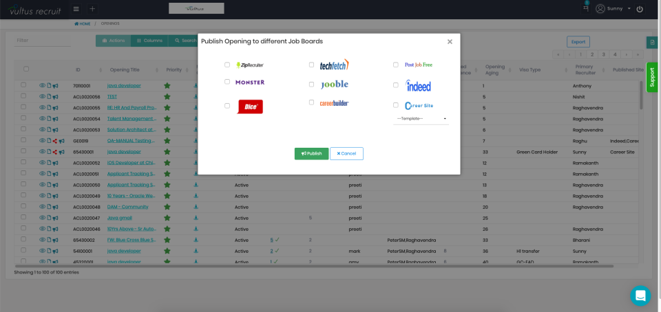 screenshot of Vultus Recruit